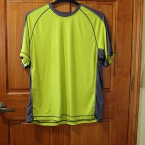 Alpine Design Bright Yellow & Gray Athletic Mens Shirt XL
